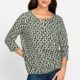 0-12-2.jpg Olsen Clara Blouse - Green zone