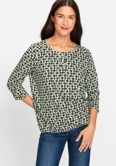 0-12-2.jpg Olsen Clara Blouse - Green zone