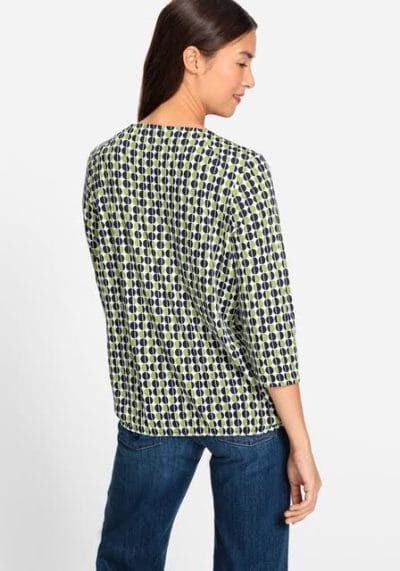 0-13-3.jpg Olsen Clara Blouse - Green zone