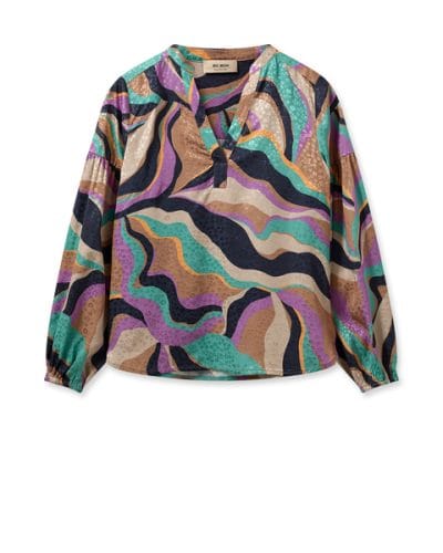 preview-1-6.jpg Mos Mosh MMNena Onda Blouse - Iris Orchid