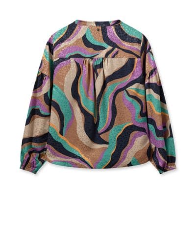 preview-3-7.jpg Mos Mosh MMNena Onda Blouse - Iris Orchid