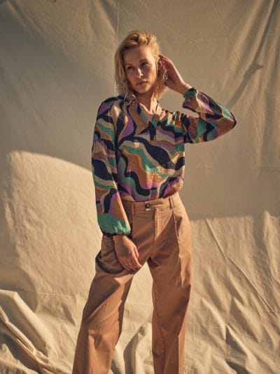 preview-4-3.jpg Mos Mosh MMNena Onda Blouse - Iris Orchid